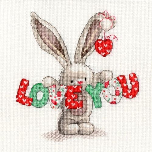 Love You - Bebunni Collection Cross Stitch