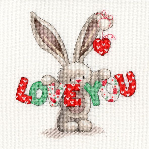 Love You - Bebunni Collection Cross Stitch