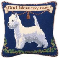 Westie Dog Tapestry Kit (Plain Canvas)