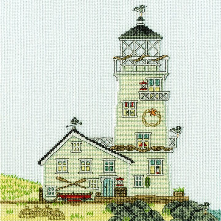 The Lighthouse - New England cross stitch kit by Bothy Threads