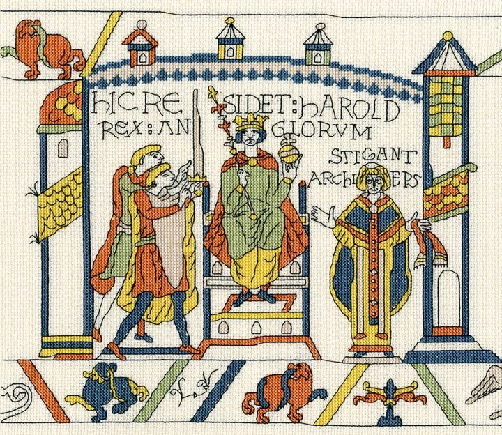 The Coronation - Bayeux Tapestry Cross Stitch