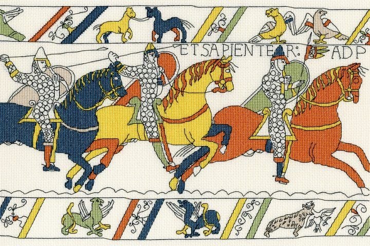 The Cavalry - Bayeux Tapestry Cross Stitch
