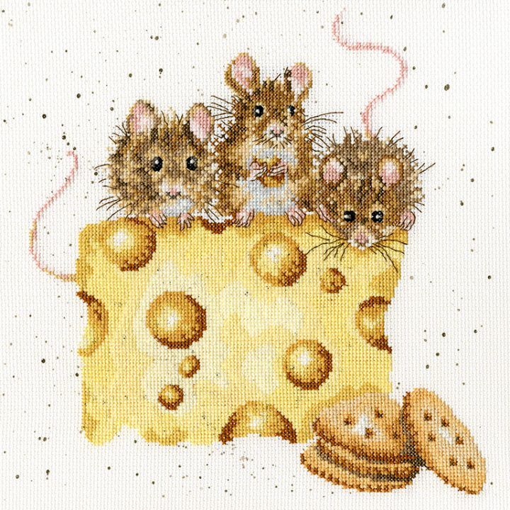 Crackers About Cheese Cross Stitch - Hannah Dale