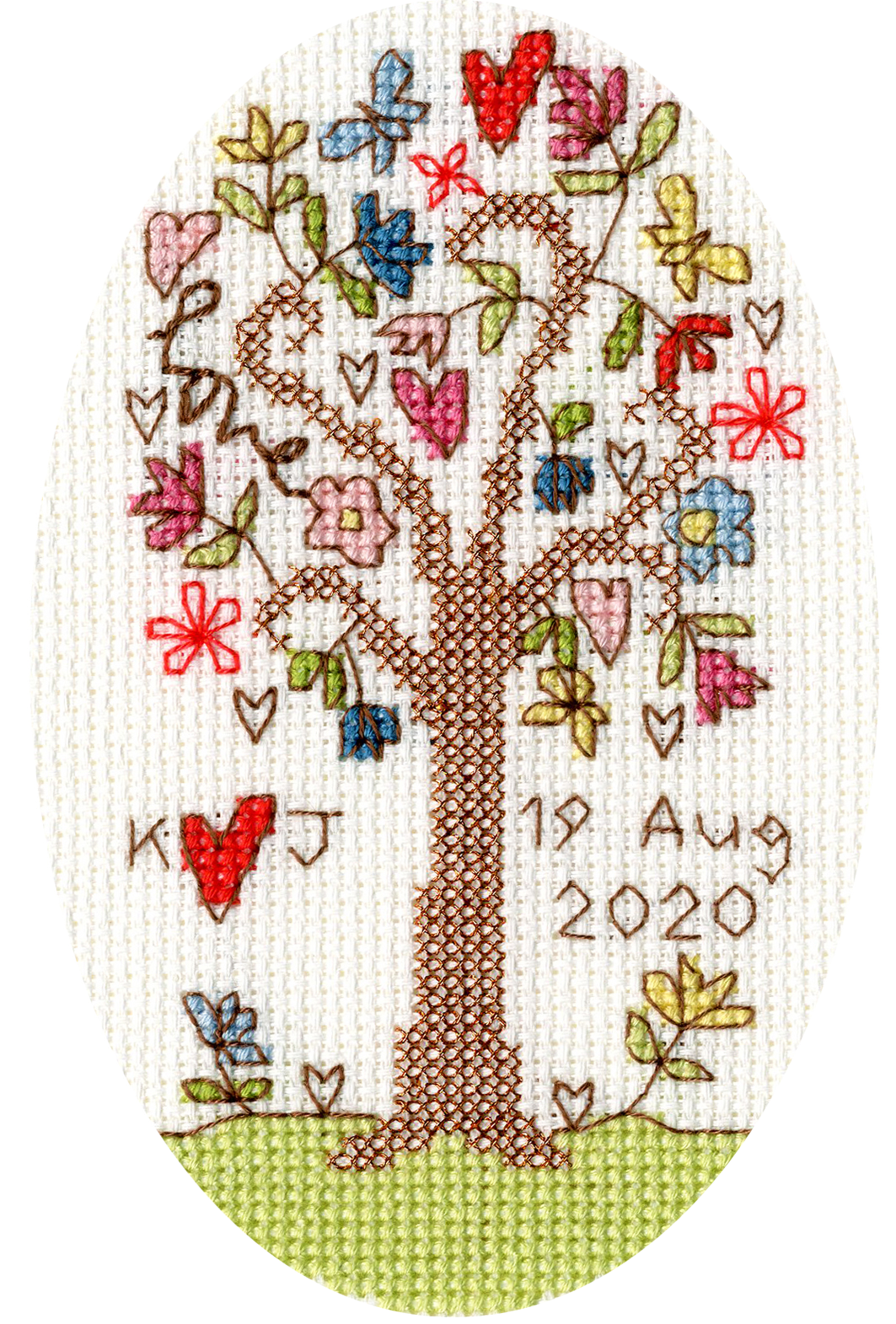 Sweet Tree Cross Stitch Card