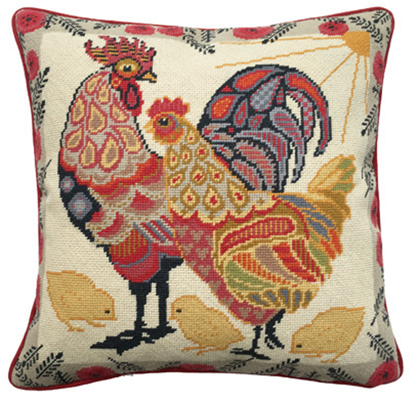Painted Chickens Tapestry Kit