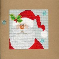 Snowy Santa Christmas Card