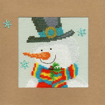 Snowy Man Christmas Card