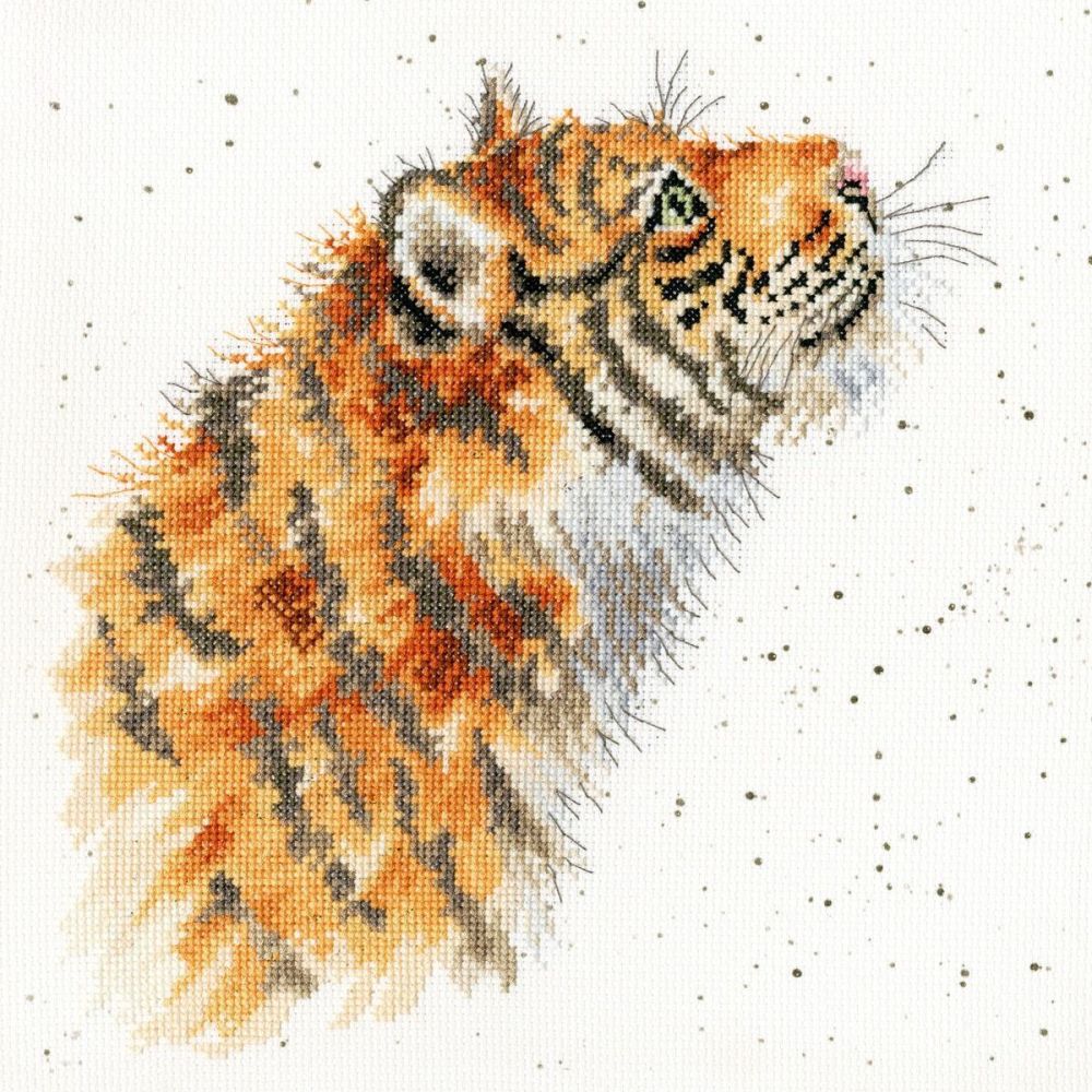 Moongazer Tiger cross stitch - Hannah Dale