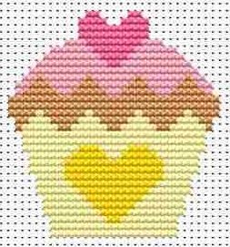 Cupcake Cross Stitch - Sew Simple