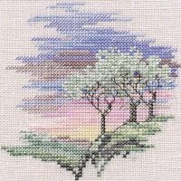 Frosty Trees Small Cross Stitch