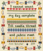 Stitching Sampler (32 count evenweave)  - Bothy Threads