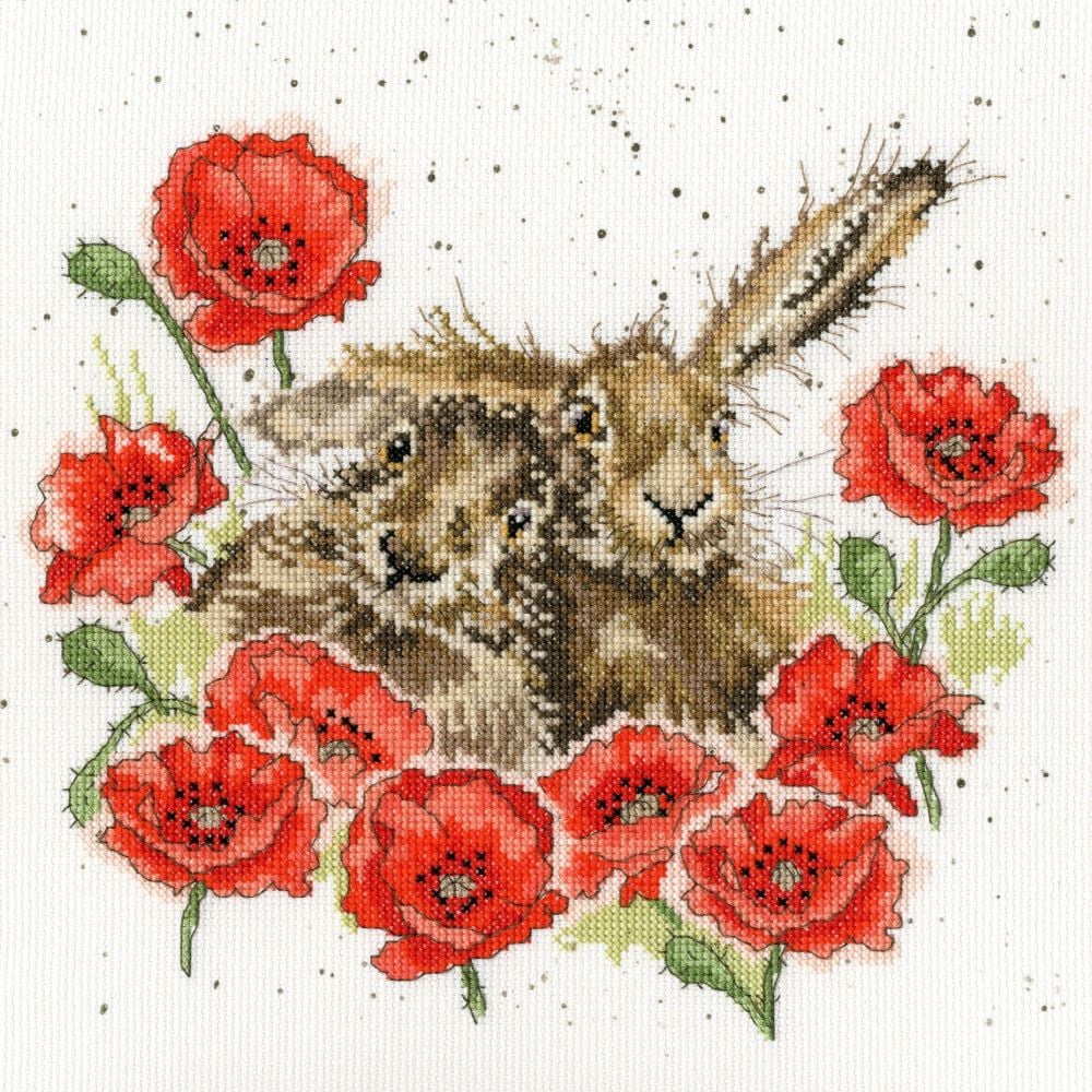 Love is in the Hare cross stitch - Hannah Dale