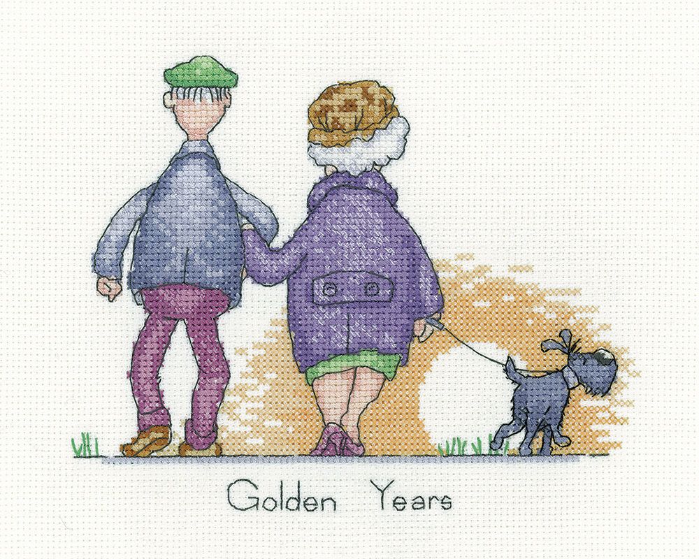 Golden Years - Peter Underhill cross stitch kit for Heritage Crafts