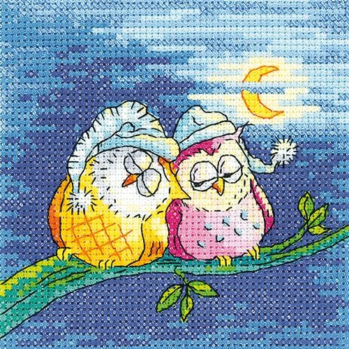 Bird Cross Stitch Kits - Chickens & Chickadees