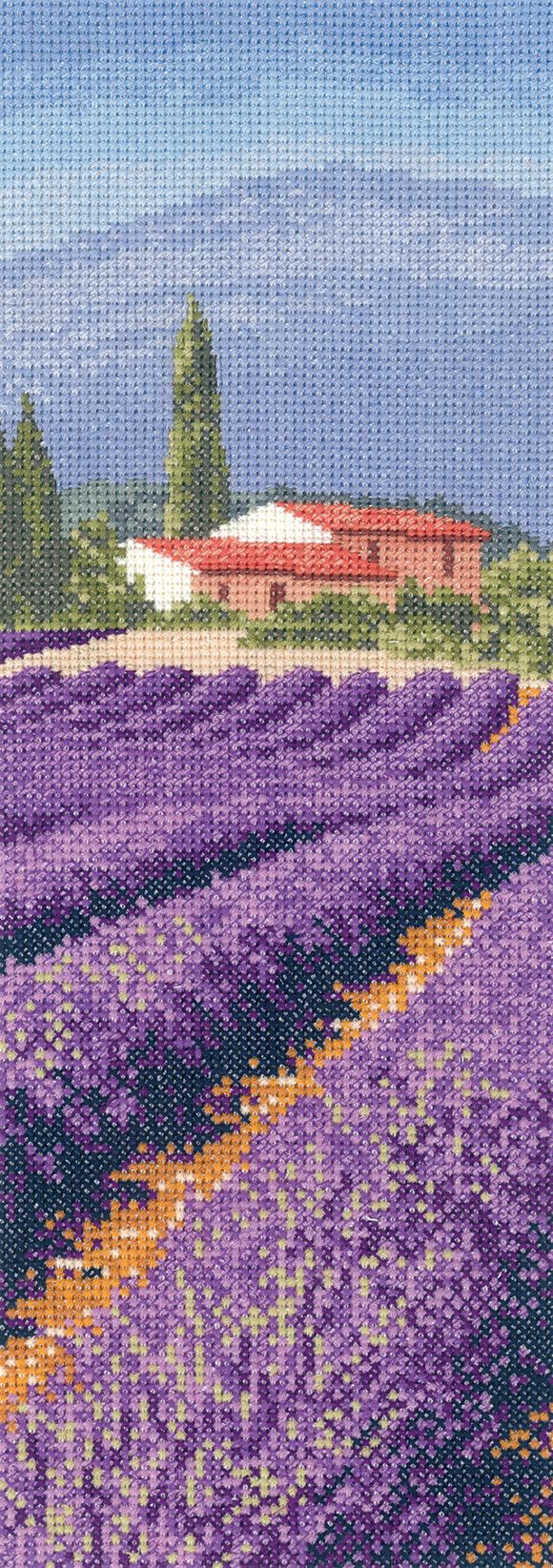 Lavender Fields - Provence - John Clayton Cross Stitch