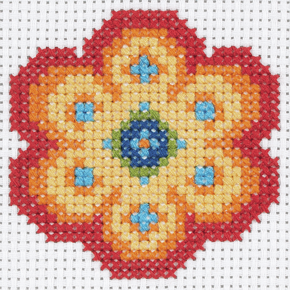 Cross Stitch Flower - Beginners