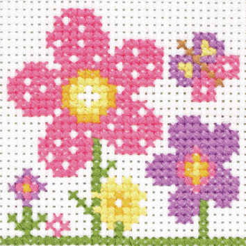 Cross Stitch Flowers - Beginners