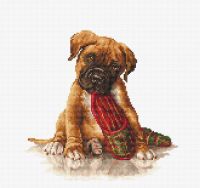 Boxer Dog Cross Stitch - Luca-S 