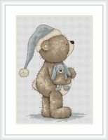 Time for Bed Bruno Bear Cross Stitch Kit - Luca-S
