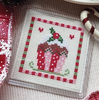 Cross Stitch Coaster - Cupcake 