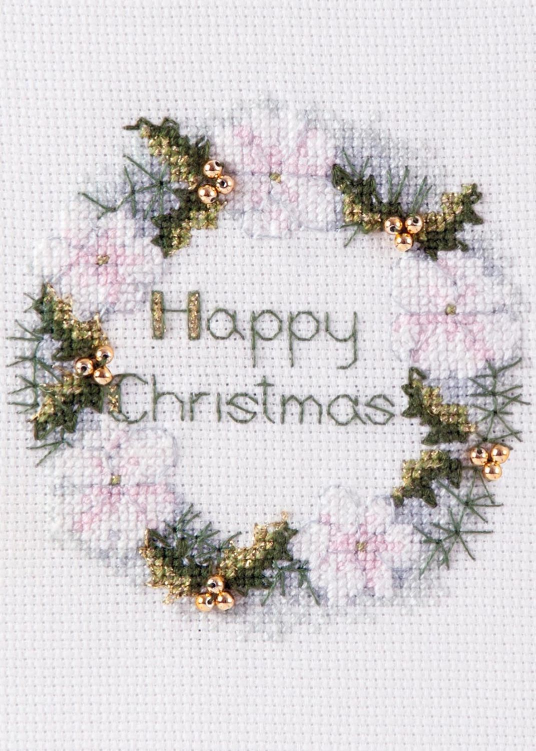 Golden Wreath - Christmas Card