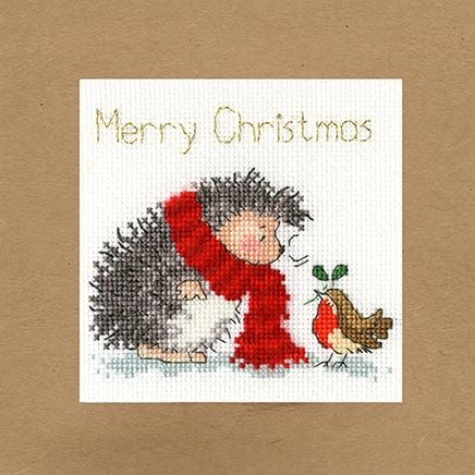 Christmas Wishes Hedgehog Christmas Card