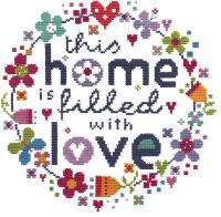 Filled with Love Cross Stitch