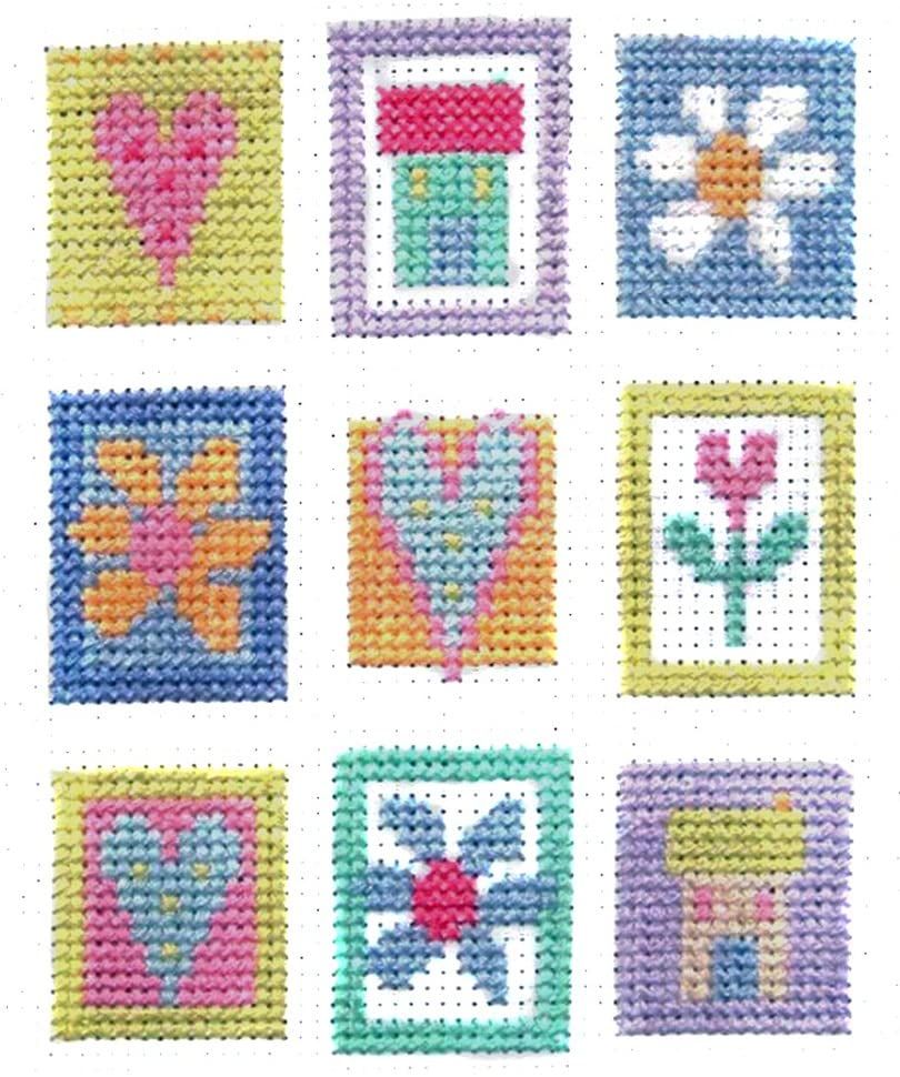 Patchwork Squares Contemporary Cross Stitch