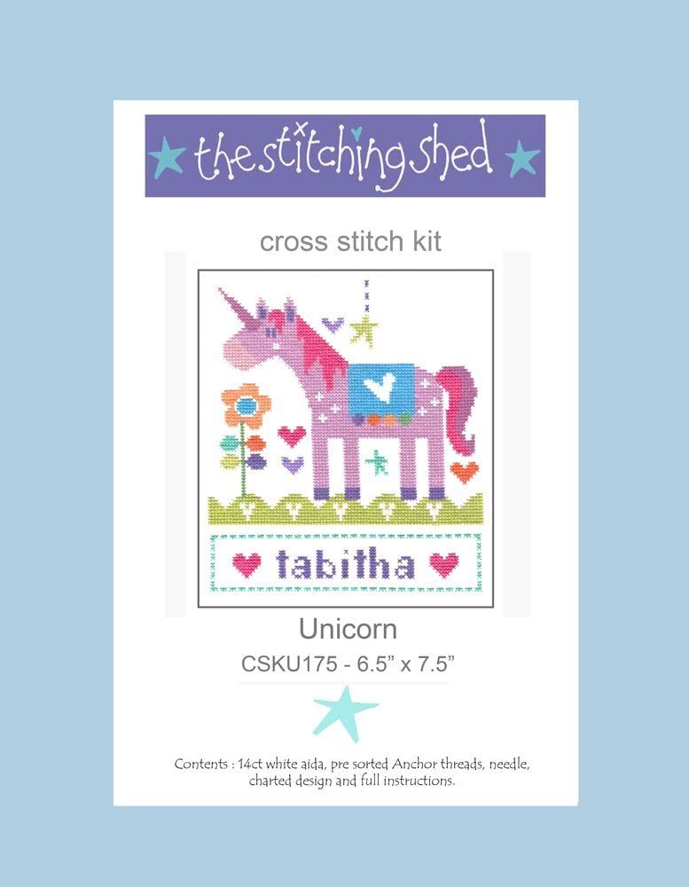 Unicorn Girl Sampler Cross Stitch