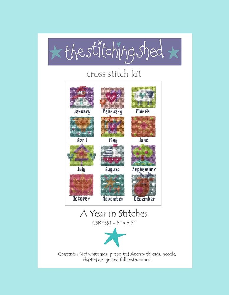 A Year in Stitches -  Months Sampler 