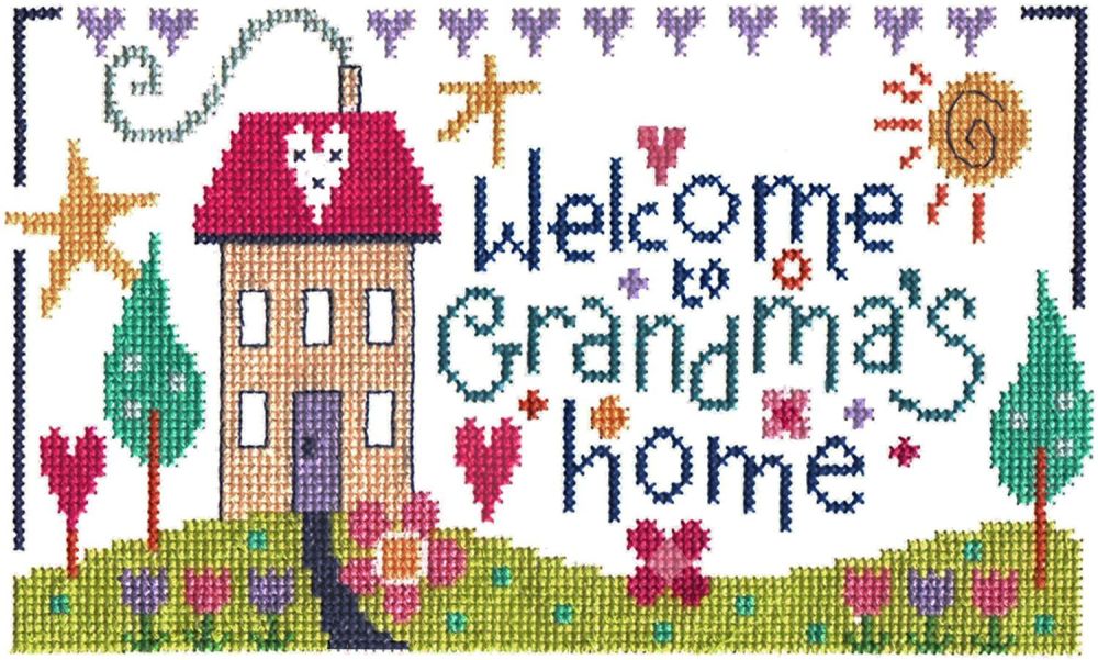 Grandma's Home Sampler Cross Stitch