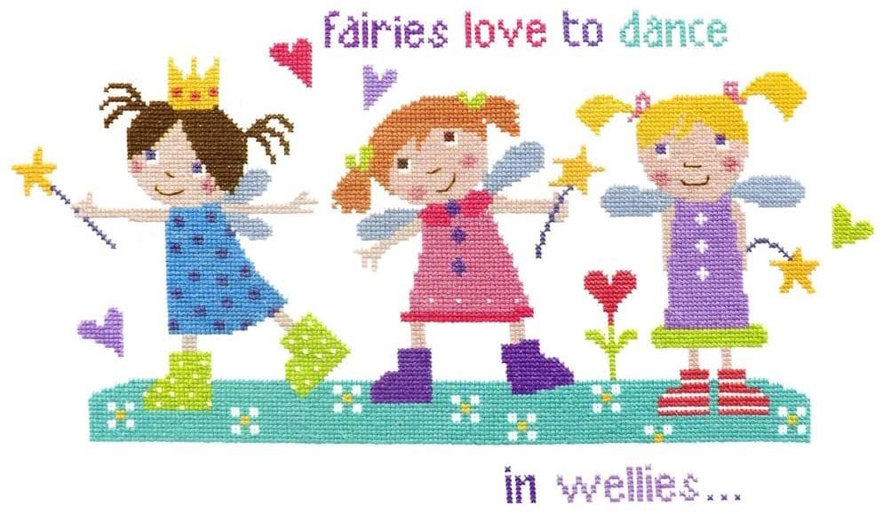 Fairies in Wellies Cross Stitch