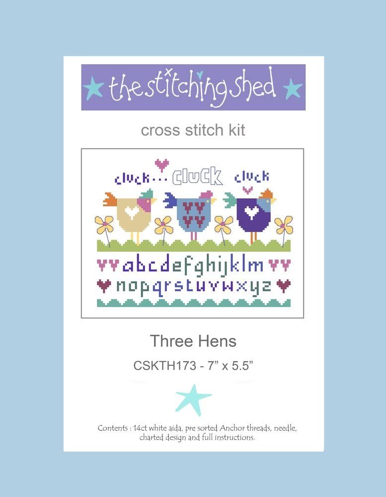 Three Hens Cross Stitch Kit 