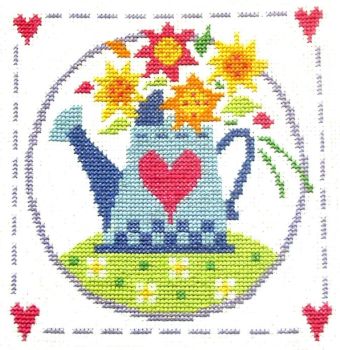 Watering Can -  Cross Stitch Kit