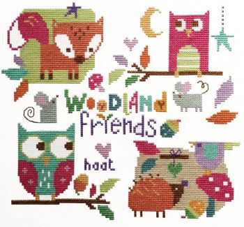 Woodland Friends Cross Stitch Kit 