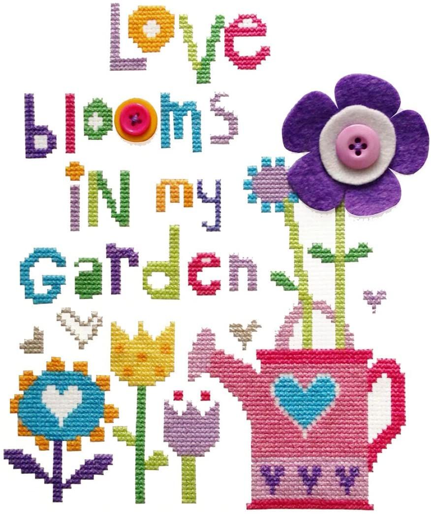 Modern Love Blooms Cross Stitch Kit 