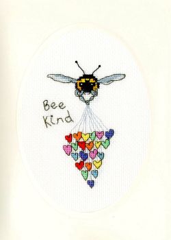 Bee Kind Cross Stitch Card - Bothy Threads