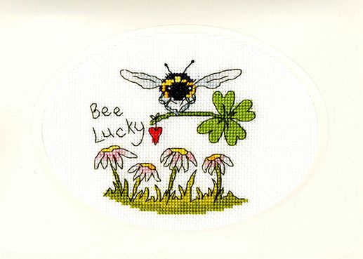 Bee Lucky Cross Stitch Card - Bothy Threads