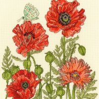 Poppy Garden Cross Stitch