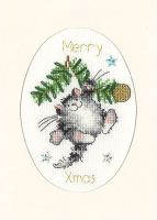 Swing into Christmas Cross Stitch Card