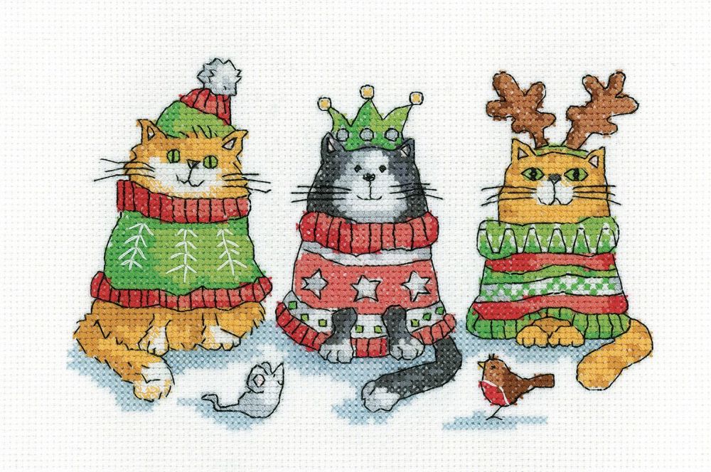Christmas Jumpers Cats - Heritage Crafts