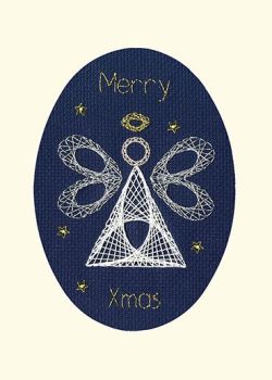 Christmas Angel Cross Stitch Card
