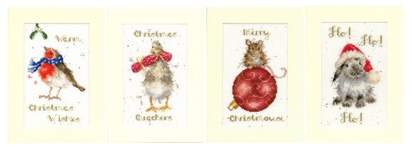 Christmas Wrendale Cross Stitch Cards