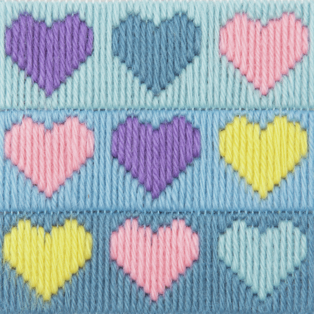 Long Stitch Hearts - Beginners