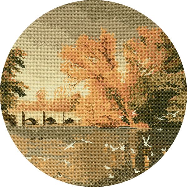 Autumn Reflections - John Clayton Circles Cross Stitch