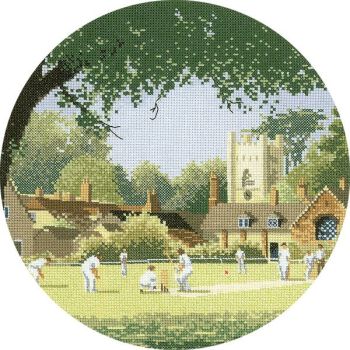 Sunday Cricket - John Clayton Circles Cross Stitch