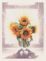 Glass Vase Flowers - John Clayton Cross Stitch