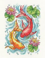Fish Pond Cross Stitch - Heritage Crafts