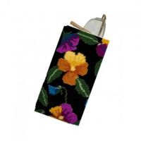 Pansy Garden Black Glasses/Spectacle Case