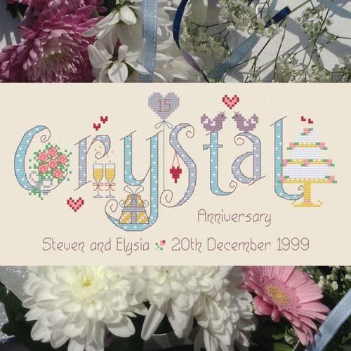 <!-- 020 -->Crystal Anniversary 15 Years - Nia Cross Stitch 